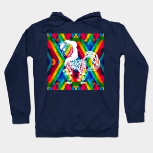 love unicorn ecopop pattern Hoodie